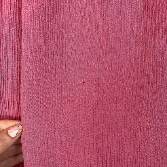 Kimberly Hope High Rise Casual Pants size LARGE Pink Vintage Lightweight Summer - Picture 7 of 7